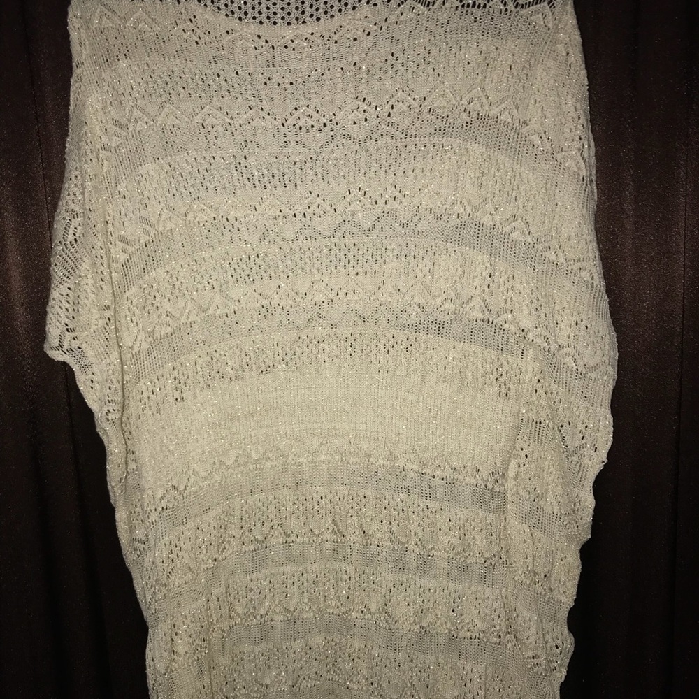 creme bathing suit cover